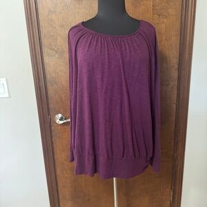 Lane Bryant Purple Tunic Blouse